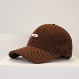 image-Warm Hard Top Corduroy Baseball Cap For Children