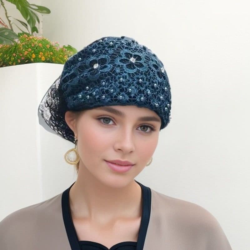 image-Beaded Bag Cap Women's Fashion All-matching