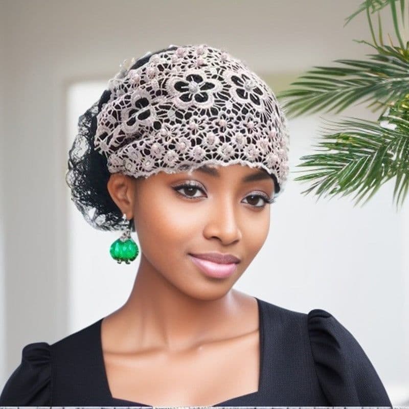 image-Beaded Bag Cap Women's Fashion All-matching