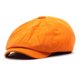 image-Cotton Hat Men's And Women's Beret Retro Solid Color Peaked Cap