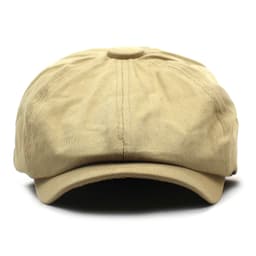 image-Cotton Hat Men's And Women's Beret Retro Solid Color Peaked Cap