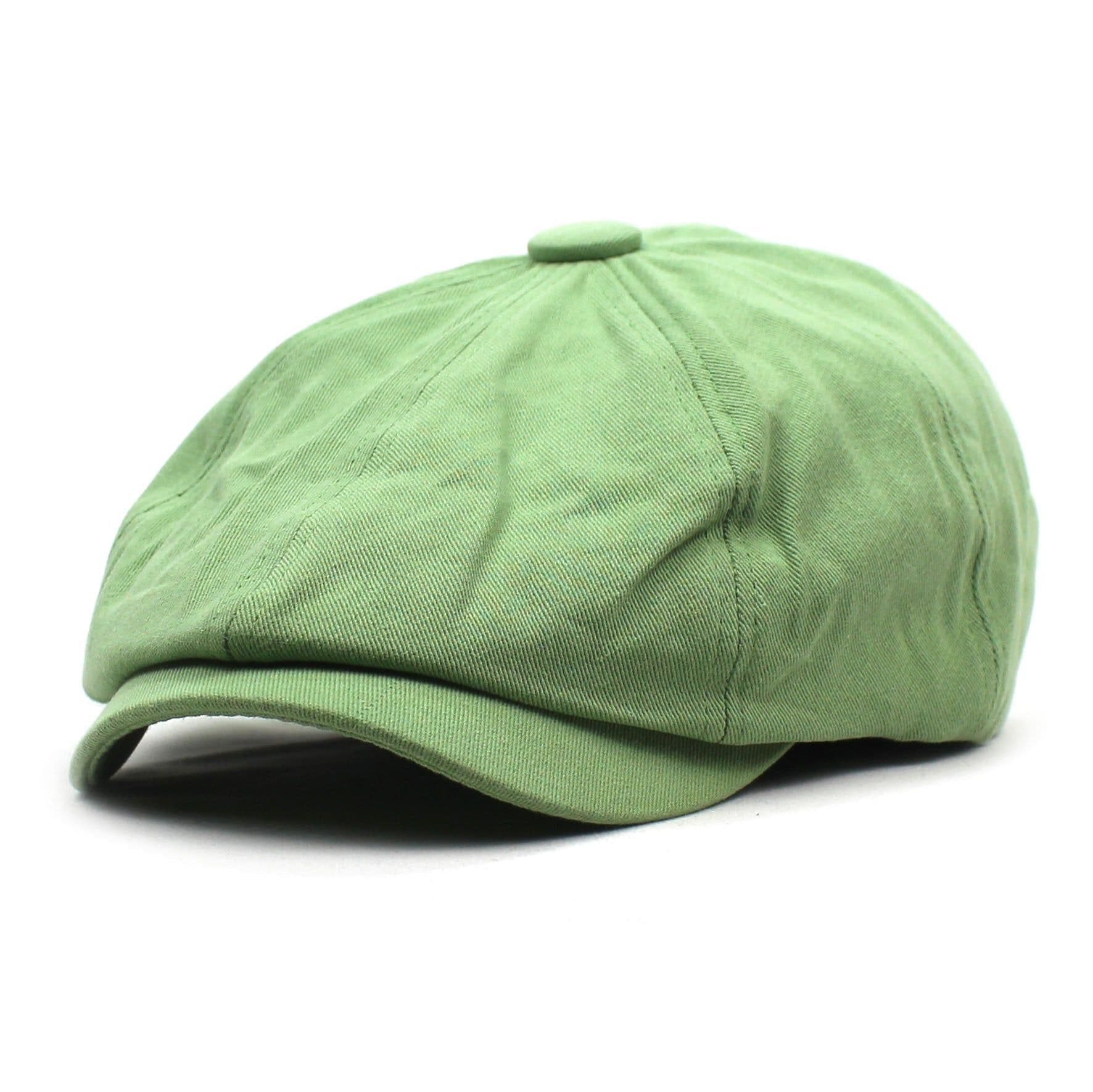 image-Cotton Hat Men's And Women's Beret Retro Solid Color Peaked Cap