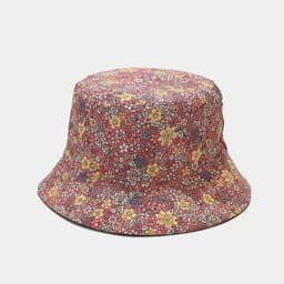 image-Women's Casual Printed Reversible Fisherman Hat