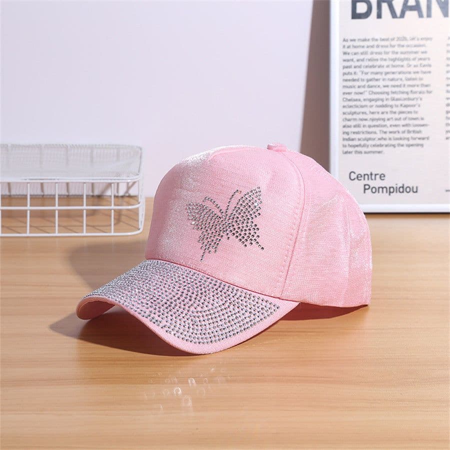 image-Rhinestone Dome Women's Flash Baseball Cap