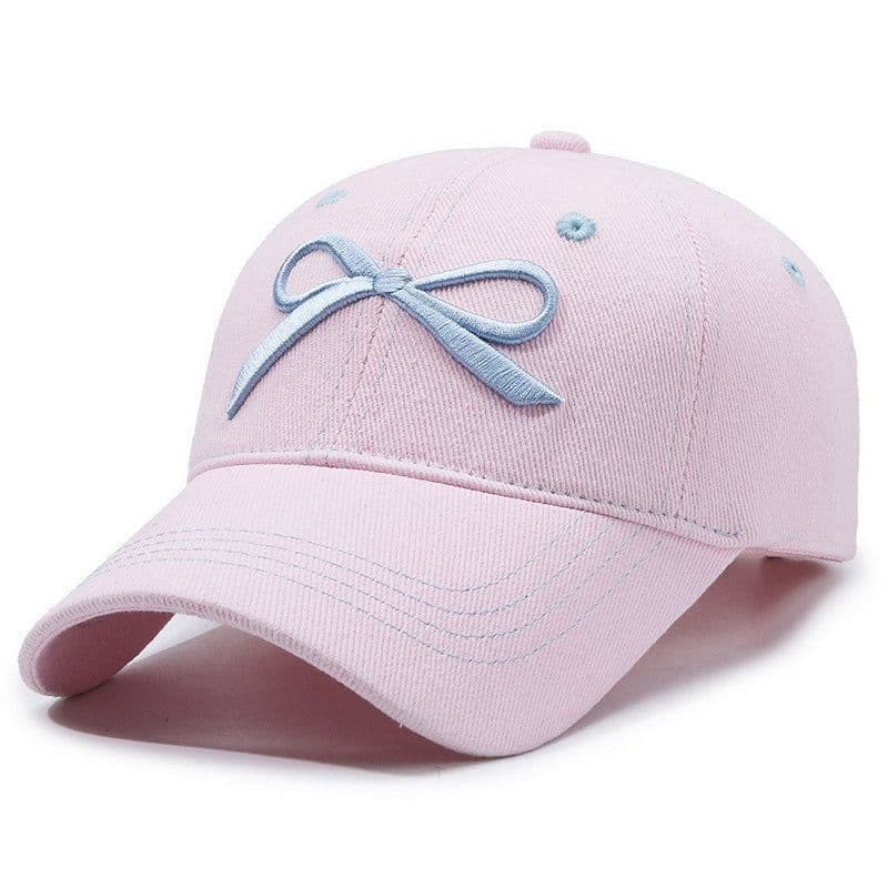 image-Bowknot Peaked Cap Female Cowboy Sun Protection Baseball Cap