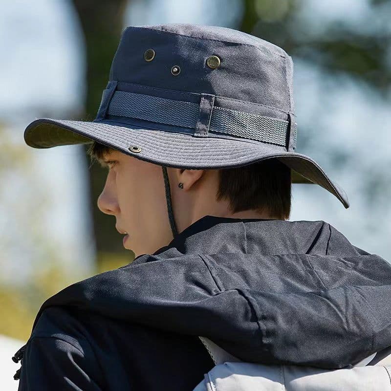 image-Men's And Women's Outdoor Mountaineering Sun Protective Hat