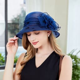 image-Sun Hat Female Organza Bucket Hat Sun Shade UV Protection