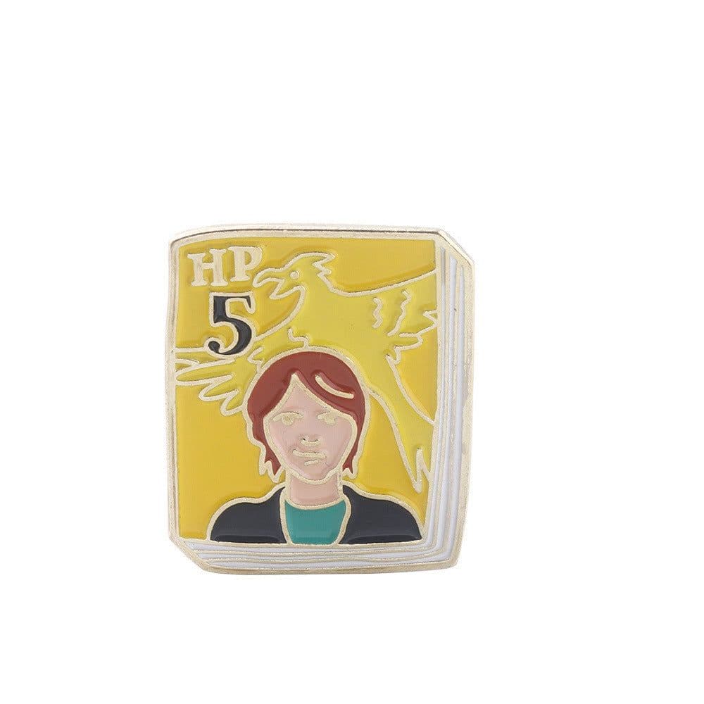 image-Harried Wizard student Enamel Pin Brooches Potters 1-7 books Micro Chapter Badge Metal Brooch Badge Collar Jewelry