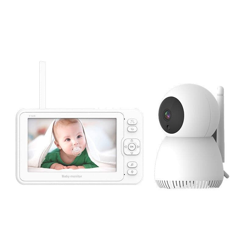 image-5 Inch Large Screen Baby Monitor Baby Monitor Home 1080P High-Definition Baby Care Device