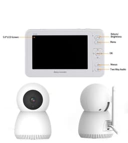 image-5 Inch Large Screen Baby Monitor Baby Monitor Home 1080P High-Definition Baby Care Device