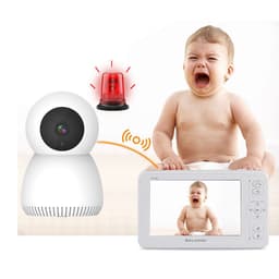 image-5 Inch Large Screen Baby Monitor Baby Monitor Home 1080P High-Definition Baby Care Device
