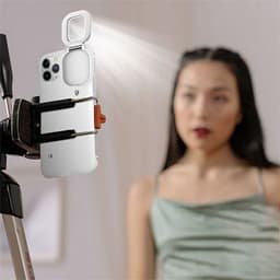image-Compatible with Apple, Compatible with Apple , New Ring Flashing Light Mobile Phone Case Net Celebrity Live Selfie Beauty Supplement Light Iphone12 Mobile Phone Protective Case