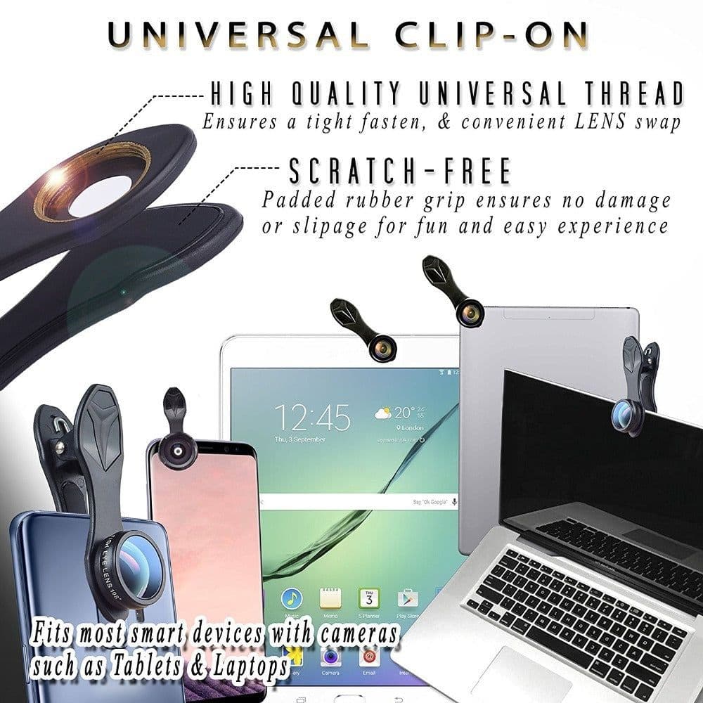 image-Mobile Phone External High-definition Fisheye Telephoto Wide-angle Adjustable Lens Set
