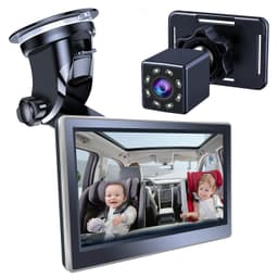 image-Car Infant Baby Infrared Night Vision Rearview Mirror