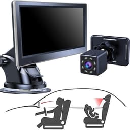 image-Car Infant Baby Infrared Night Vision Rearview Mirror