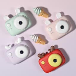 image-A2 Kids Photo Camera Macaron Mini SLR