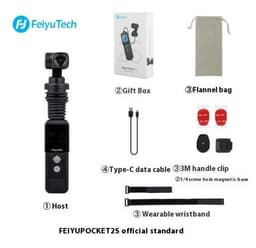image-Pocket2S Pocket Gimbal Vlog Smart Camera Magnetic Suction 4K HD