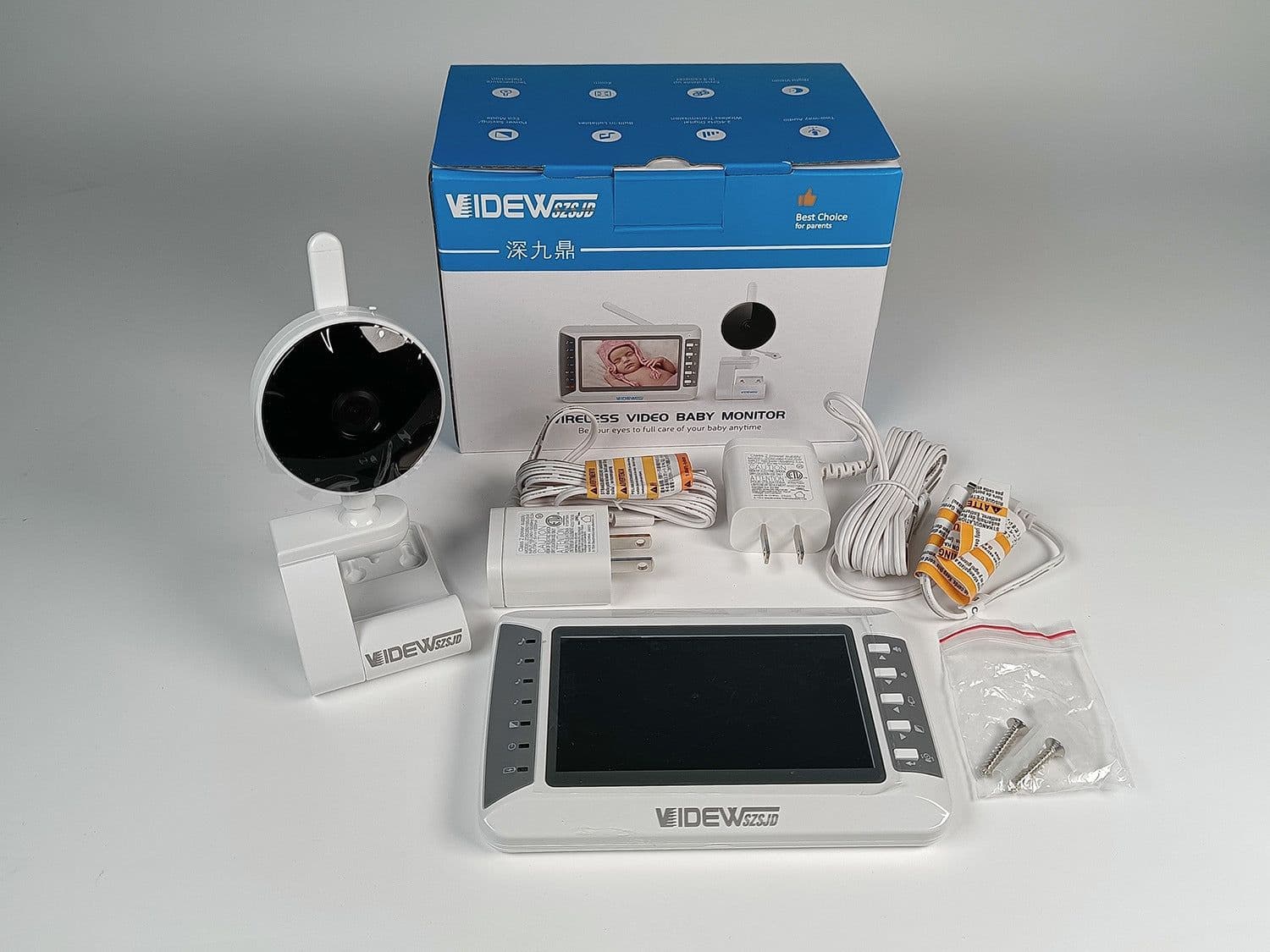 image-Wireless HD Baby Two-way Voice Intercom Monitor
