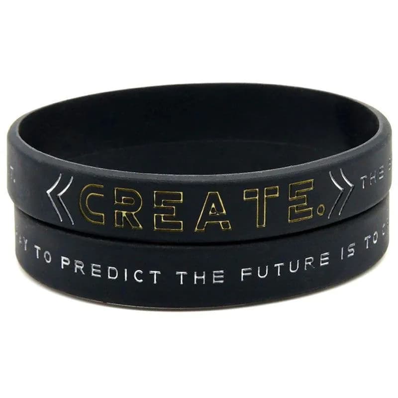 image-1PCS Inspiring Bracelet Motivational Be Yourself, Change The World