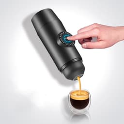 image-Portable Rechargeable Battery Espresso Machine Travel Car Coffee Powder Capsule Dual-Use Electric Mini