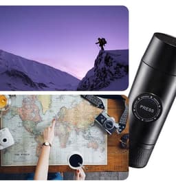 image-Portable Rechargeable Battery Espresso Machine Travel Car Coffee Powder Capsule Dual-Use Electric Mini