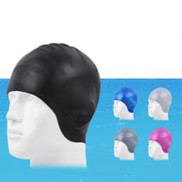 image-Adults Swimming Caps Men Women Long Hair Waterproof