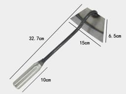 image-All-manganese Steel Gardening Hand-held Hoe All-steel Hardened Hollow Hoe