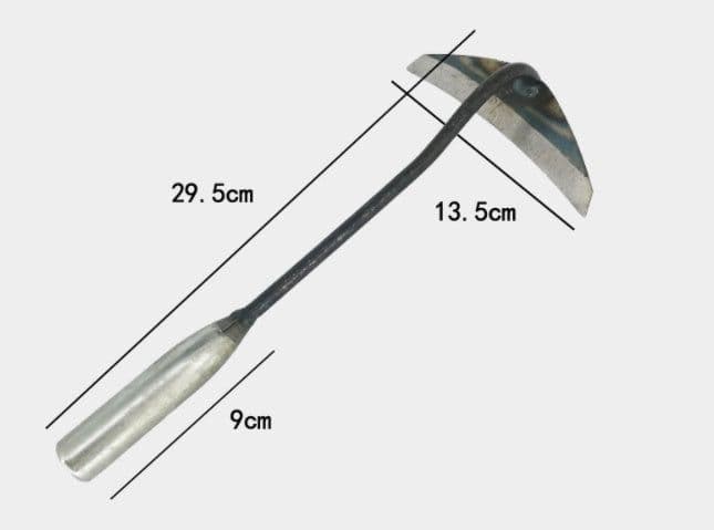 image-All-manganese Steel Gardening Hand-held Hoe All-steel Hardened Hollow Hoe