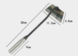 image-All-manganese Steel Gardening Hand-held Hoe All-steel Hardened Hollow Hoe