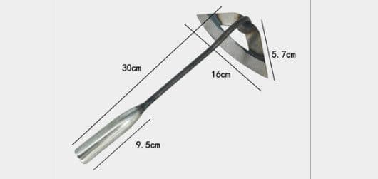 image-All-manganese Steel Gardening Hand-held Hoe All-steel Hardened Hollow Hoe