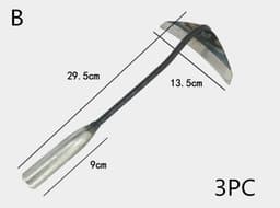 image-All-manganese Steel Gardening Hand-held Hoe All-steel Hardened Hollow Hoe