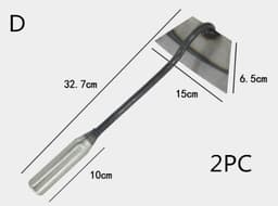image-All-manganese Steel Gardening Hand-held Hoe All-steel Hardened Hollow Hoe