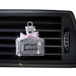 image-Air Outlet Perfume Clip Creative High-end Diamond-studded Perfume Bottle Car Air