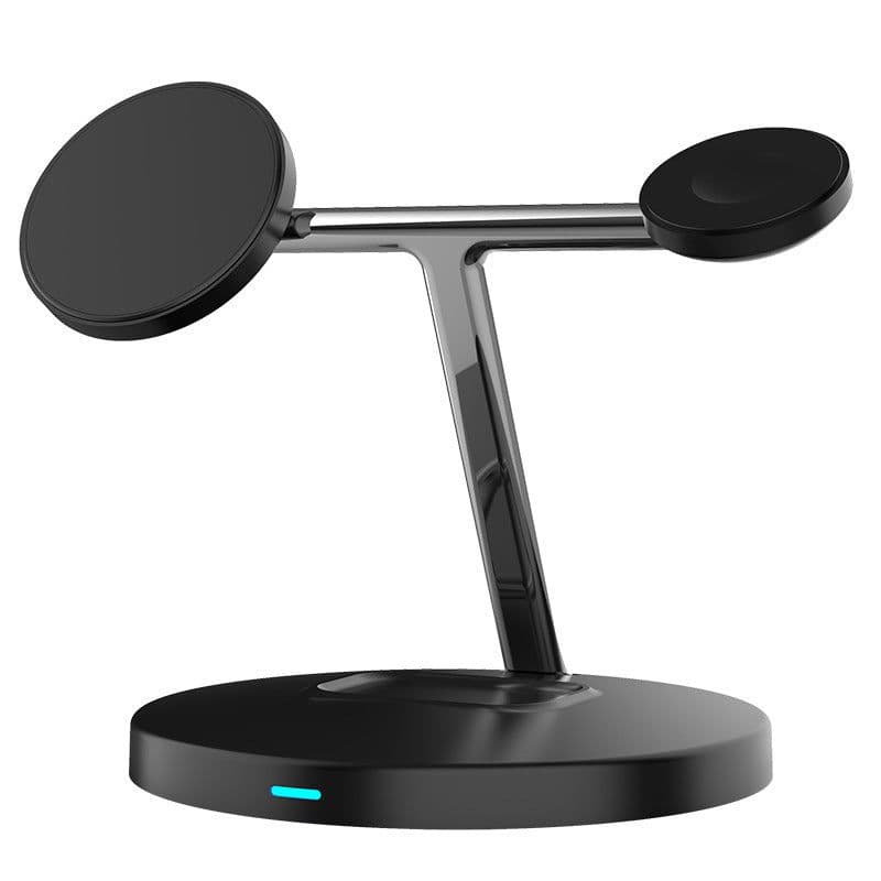 image-Compatible with Apple, 3 In 1 Magnetic Wireless Charger 15W Fast Charging Station For Magsafe Chargers