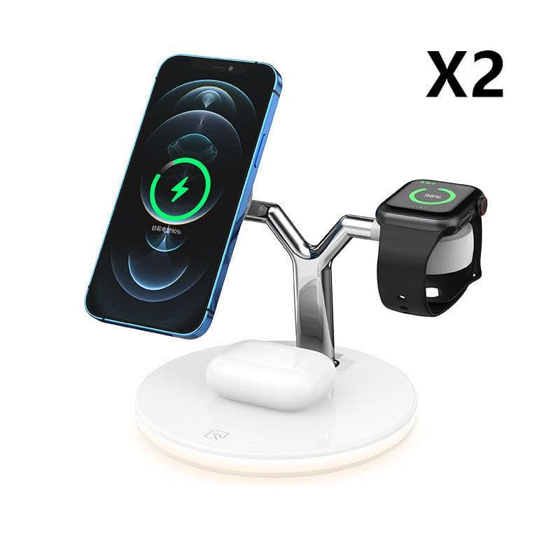 image-Compatible with Apple, 3 In 1 Magnetic Wireless Charger 15W Fast Charging Station For Magsafe Chargers