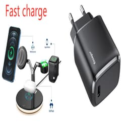 image-Compatible with Apple, 3 In 1 Magnetic Wireless Charger 15W Fast Charging Station For Magsafe Chargers