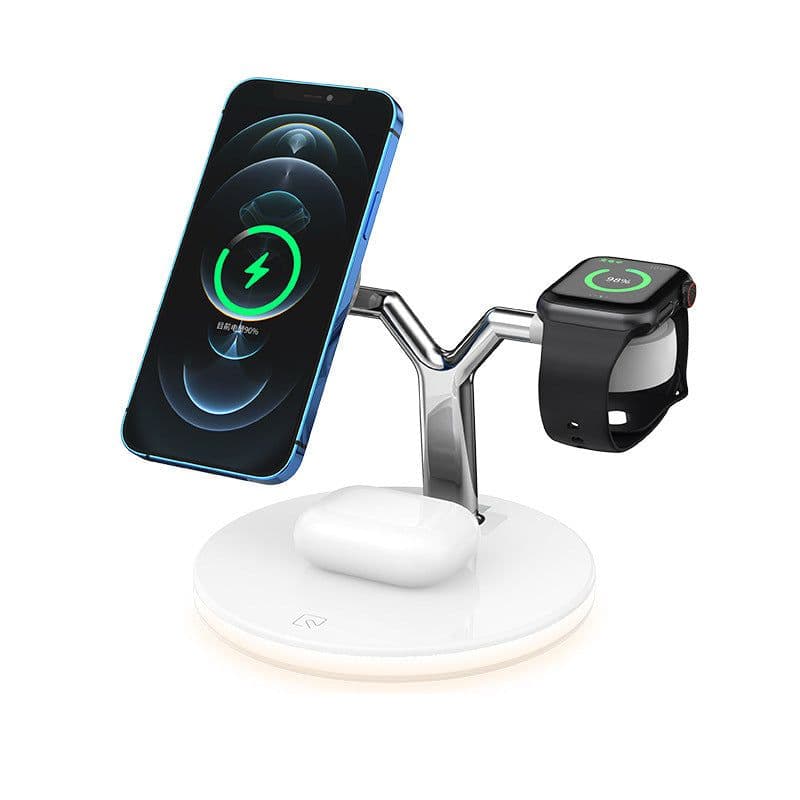 image-Compatible with Apple, 3 In 1 Magnetic Wireless Charger 15W Fast Charging Station For Magsafe Chargers