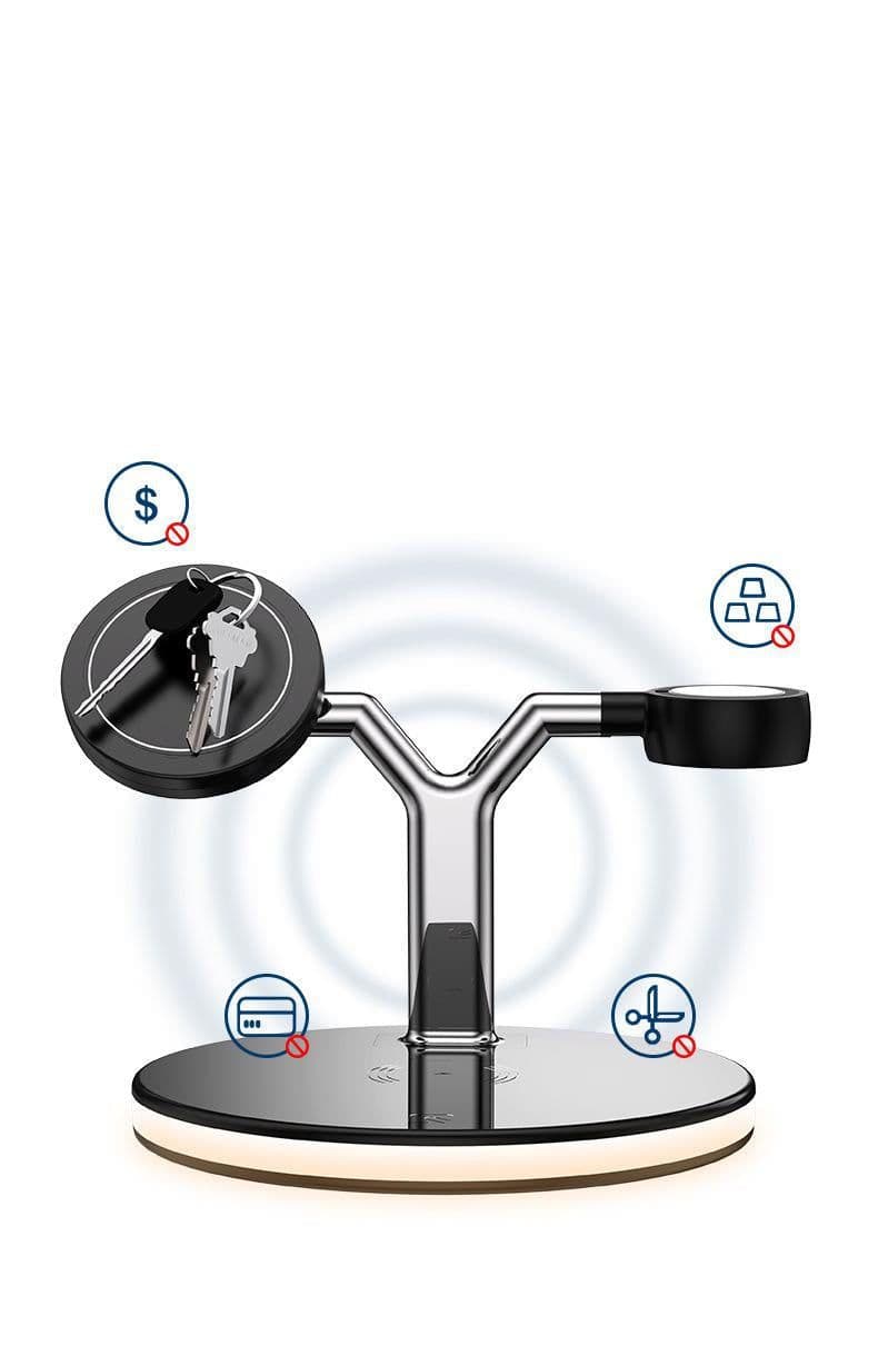 image-Compatible with Apple, 3 In 1 Magnetic Wireless Charger 15W Fast Charging Station For Magsafe Chargers