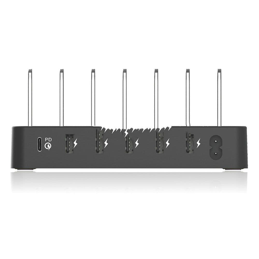 image-Lu57 6-Port Type-C Pd Usb Smart Charger Multi-Port Universal Fast Charging Station For Mobile Phones And Tablets