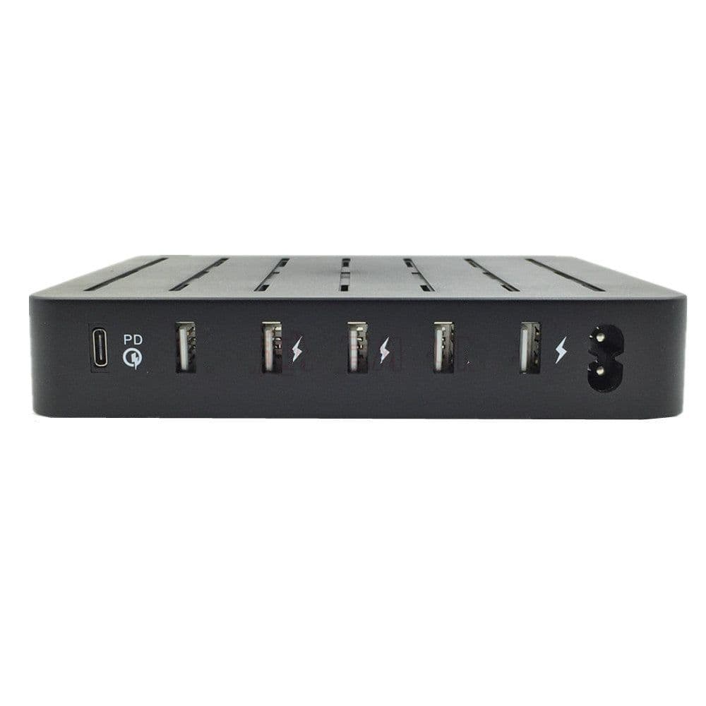 image-Lu57 6-Port Type-C Pd Usb Smart Charger Multi-Port Universal Fast Charging Station For Mobile Phones And Tablets