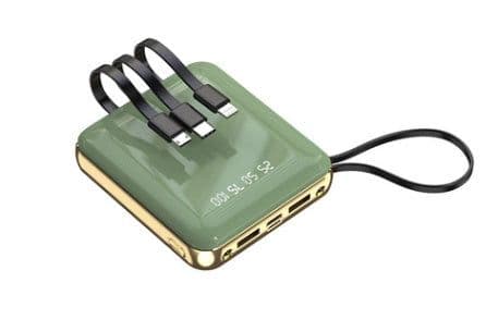 image-Sharing Comes With A Four-Wire Mini Power Bank 20000 mAh New Fast Charge Digital Display Mobile Power Gift Customization
