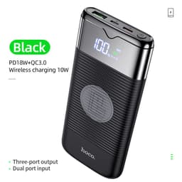 image-Power Bank 10000mAh Wireless Charger Power Bank PD QC3.0 18W Fast Charging USB Power Bank External Battery