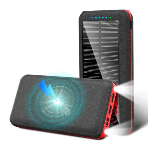 image-Compatible with Apple, Chargeur solaire sans fil Qi 80000mAh, pour Xiaomi, Samsung, Iphone, Portable, 3usb, pour voyage en plein air