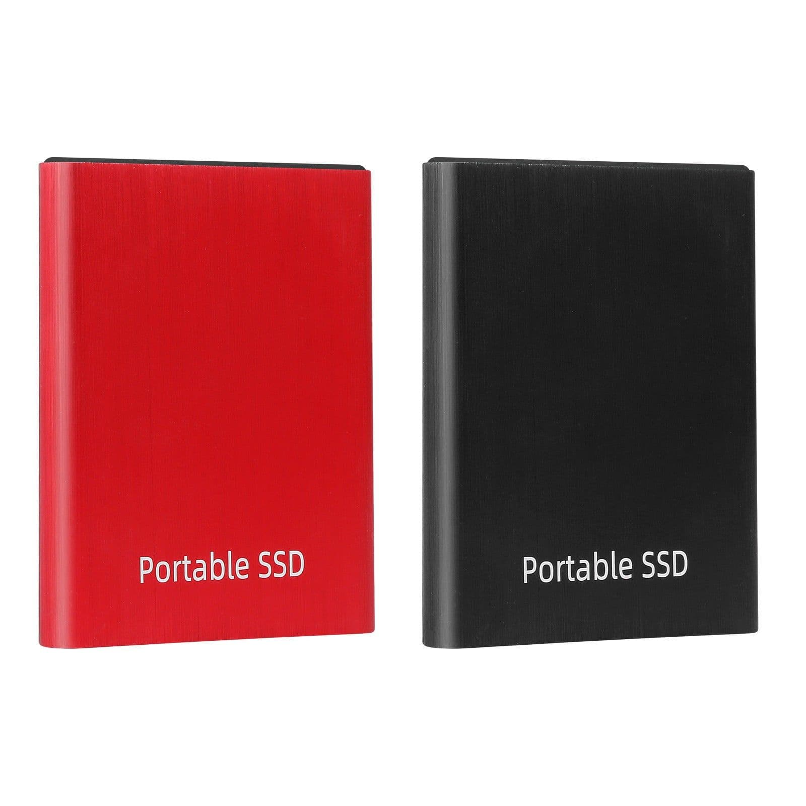 image-SSD Solid State Hard Drive Brush Pattern Portable Mobile Hard Drive