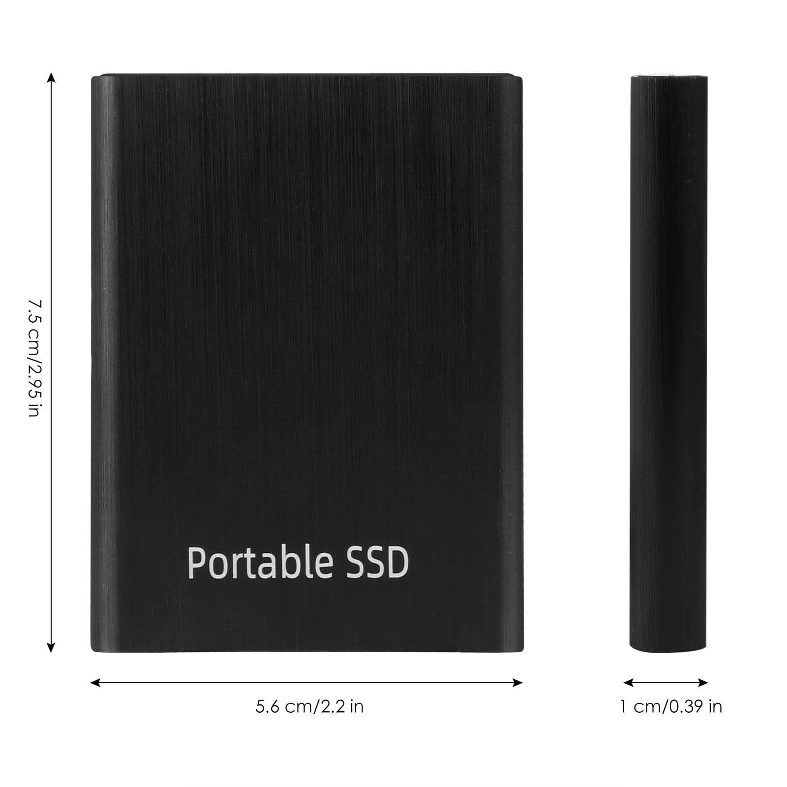 image-SSD Solid State Hard Drive Brush Pattern Portable Mobile Hard Drive