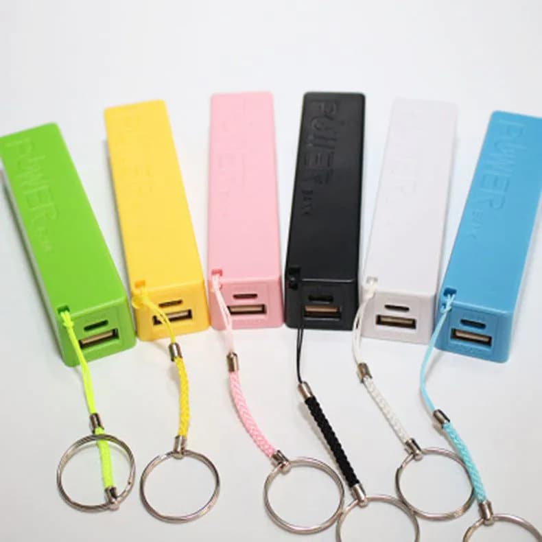 image-Creative Gifts Wholesale Custom Made Single Lipstick Mobile Power 18650 Single Perfume Charging Plastic Square Tube