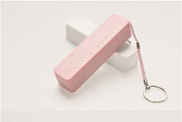 image-Creative Gifts Wholesale Custom Made Single Lipstick Mobile Power 18650 Single Perfume Charging Plastic Square Tube