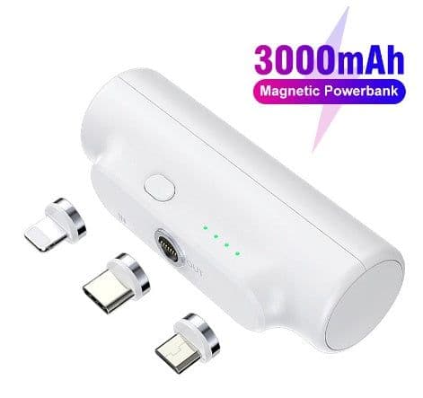 image-Magnetic Power Bank 3000 MAh Is Suitable For Mobile Power Mini Portable 18650 Charging
