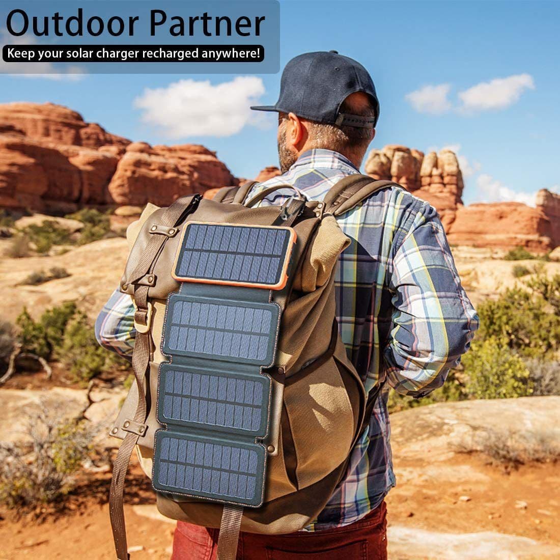 image-Outdoor Rainproof Solar Cell Phone Charger