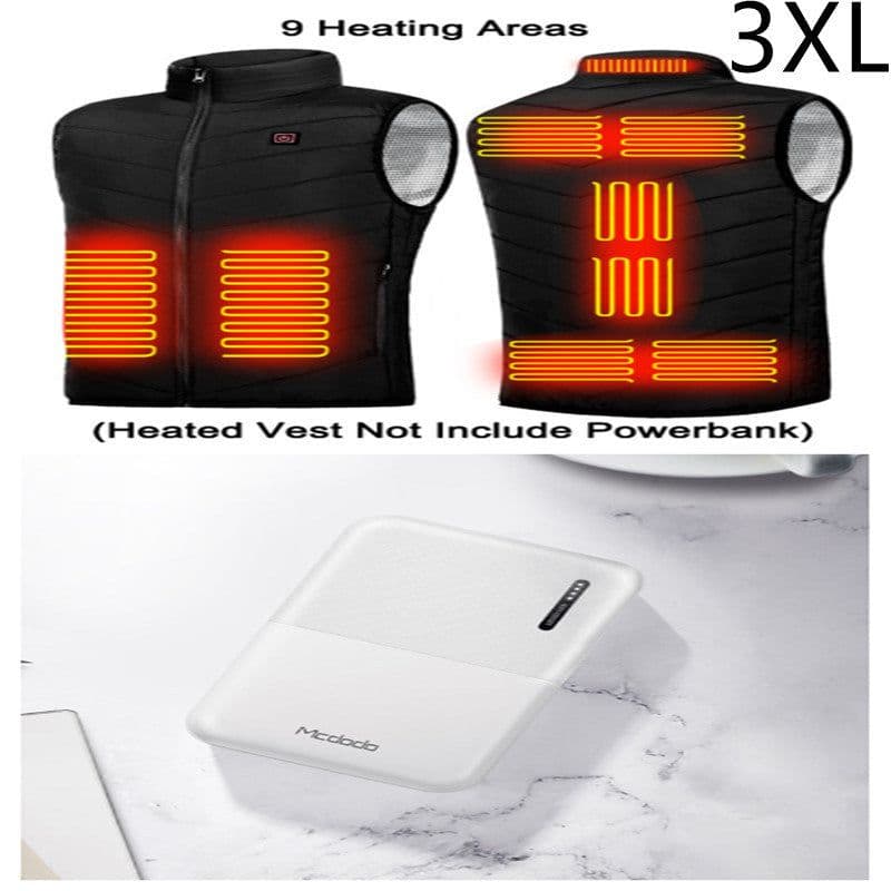 image-Power Bank 10000 MAh Heating Vest Mobile Power Bank